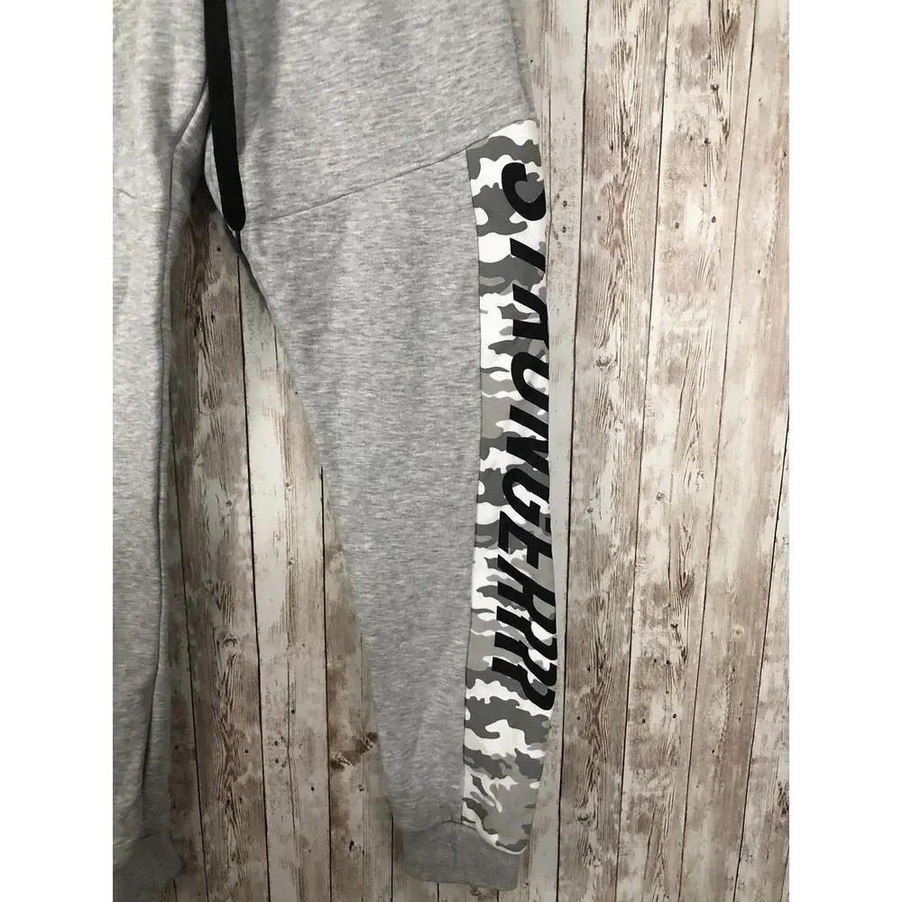 Koton Sweatpants Mens Small Camouflage Gray Joggers Stretch Track Pants N94